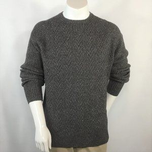 Joseph Abboud Grey Tweed Sweater (like new)